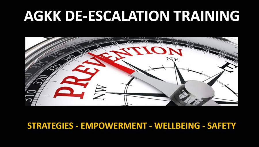 AGKK DE-ESCALATION TRAINING – Empowering Staff with proactive solutions OCCUPATIONAL VIOLENCE & AGGRESSION TRAINING - OVA TRAINING
