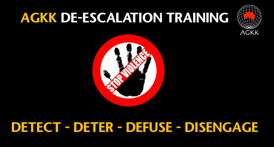 AGKK DE-ESCALATION TRAINING – Teaching Staff to detect and diffuse OCCUPATIONAL VIOLENCE & AGGRESSION TRAINING - OVA TRAINING