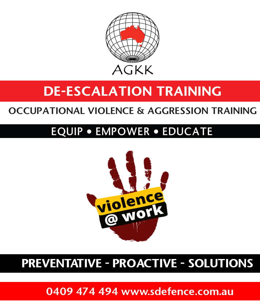 AGKK DE-ESCALATION TRAINING – TAILOR-MADE SOLUTIONS OCCUPATIONAL VIOLENCE & AGGRESSION TRAINING - OVA TRAINING