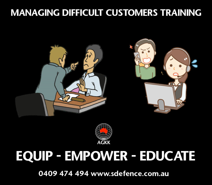 Managing difficult customers training, courses, programs and workshops throughout Brisbane and across Australia for all staff and employees