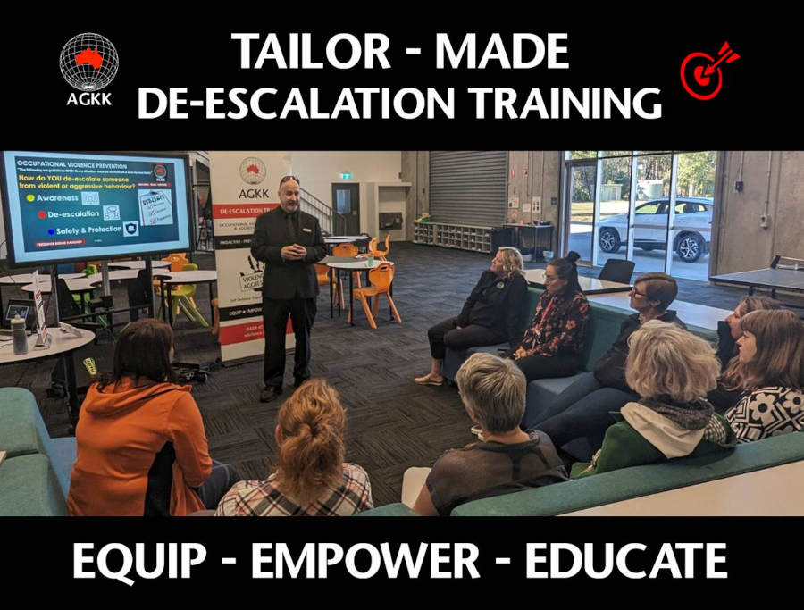 Practical de-escalation training and OVA training is a course, program or intensive workshop that helps maintain productivity and teaches employees, staff, managers improved confidence and de-escalation skills on how to proactively deal with workplace conflict and to be more effective communicators so they can diffuse Occupational Violence and Aggression