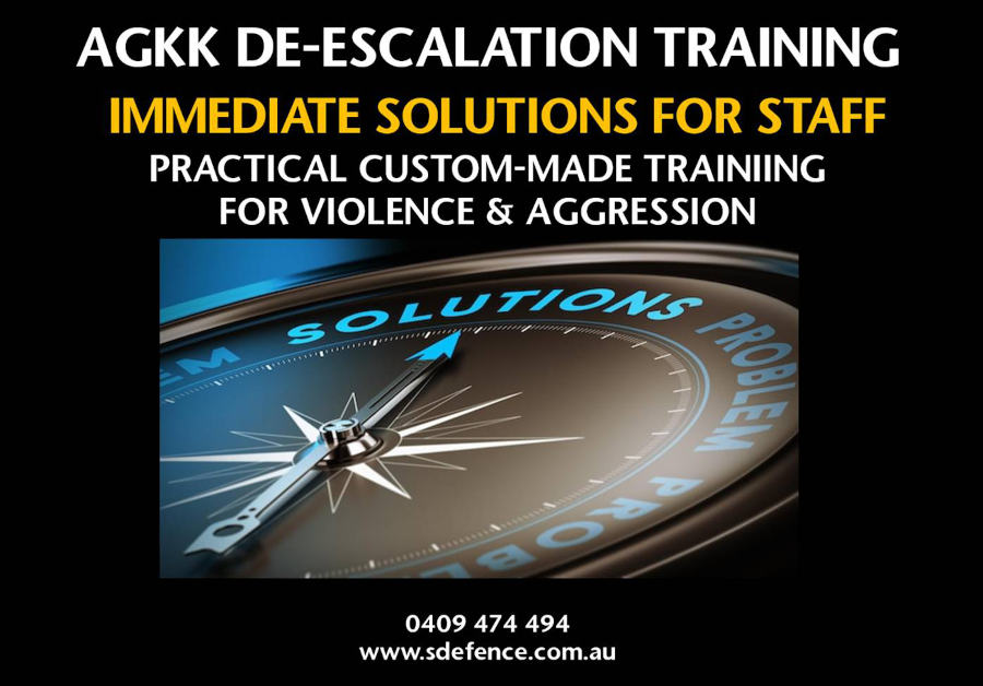 Solution based de-escalation training and OVA training is a course, program or intensive workshop that helps maintain productivity and teaches employees, staff, managers improved confidence and de-escalation skills on how to proactively deal with workplace conflict and to be more effective communicators so they can diffuse Occupational Violence and Aggression