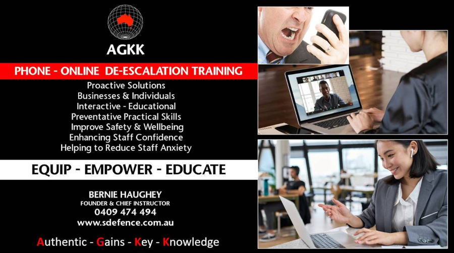 Phone De-escalation Training and Online Chat De-escalation Training, Zoom Meetings de-escalation Training and email De-escalation training for staff and all employees