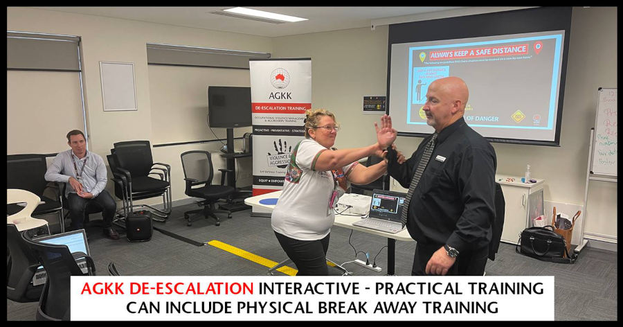 Breakaway Training are purposeful techniques and strategies designed to help staff safely and effectively disengage from physical confrontations. We train your staff to strategically and swiftly identify and safely breakaway from violence.